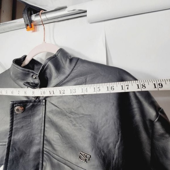 SF Superlative Fashion Italian men's leather jacket - Size large Primo leather - Picture 10 of 11